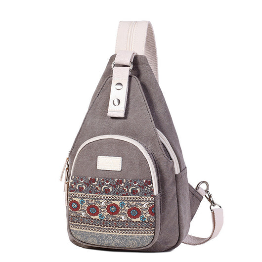 Bolsa de Pecho Canvas Unisex Estilo Étnico Personalizado - Image 3