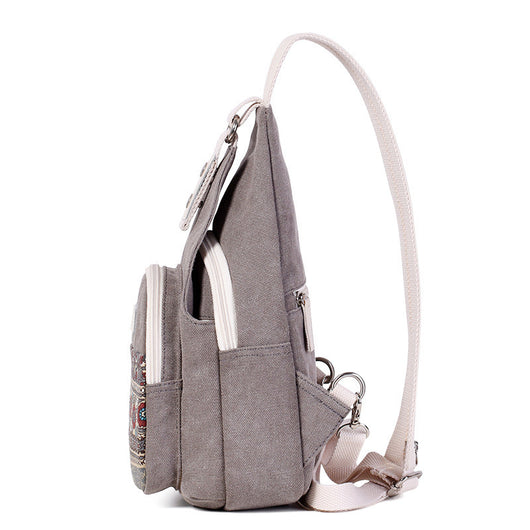 Bolsa de Pecho Canvas Unisex Estilo Étnico Personalizado - Image 4