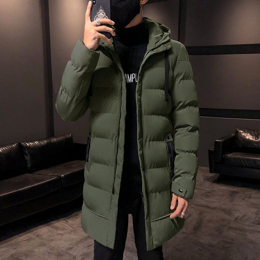 Abrigo de Invierno para Hombre, Corte Medio Acolchado - Image 4