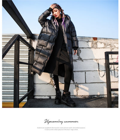 Abrigo Acolchado Oversize para Mujer Talla Grande - Chaqueta de Invierno con Capucha - Image 7