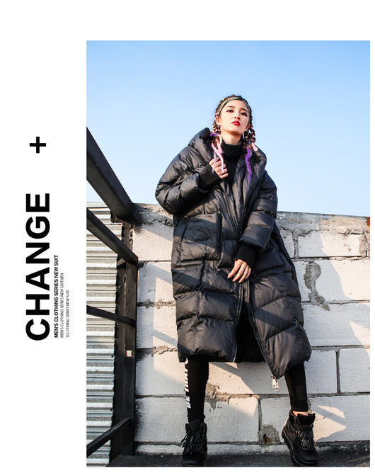 Abrigo Acolchado Oversize para Mujer Talla Grande - Chaqueta de Invierno con Capucha - Image 12