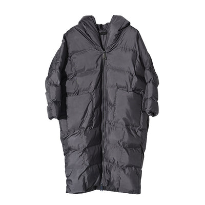Abrigo Acolchado Oversize para Mujer Talla Grande - Chaqueta de Invierno con Capucha - Image 2