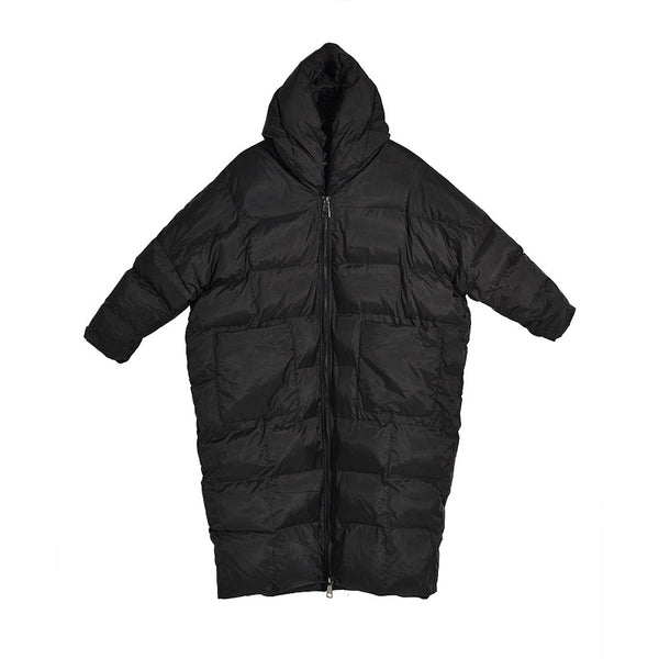 Abrigo Acolchado Oversize para Mujer Talla Grande - Chaqueta de Invierno con Capucha - Image 4