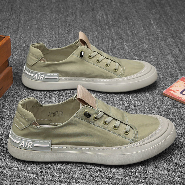 Tenis Casuales de Lona Transpirable con Tecnología Ice Silk para Hombre