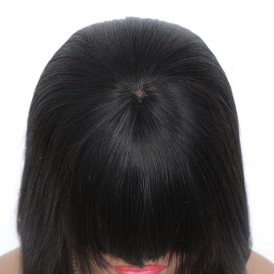 Peluca Bob Corto Qi Liuhai - Estilo Moderno y Versátil - Image 9