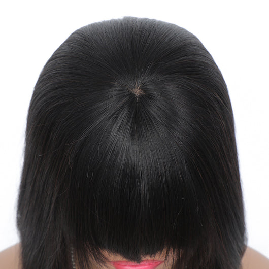Peluca Bob Corto Qi Liuhai - Estilo Moderno y Versátil - Image 9