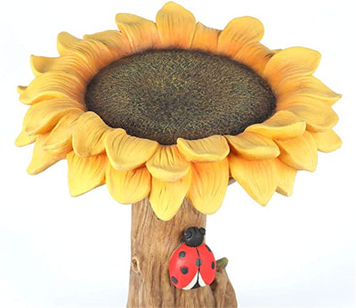 Bebedero para Pájaros de Resina con Diseño de Girasol - Decoración de Jardín - Image 10