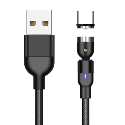 Cable de Carga Magnético Rotativo 540° - Conector Universal Tres en Uno - Image 37
