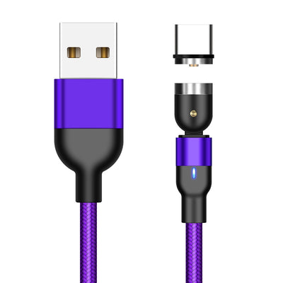 Cable de Carga Magnético Rotativo 540° - Conector Universal Tres en Uno - Image 42