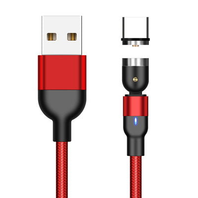 Cable de Carga Magnético Rotativo 540° - Conector Universal Tres en Uno - Image 41