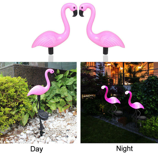 Lámpara Solar Flamenco para Jardín - Luz LED Impermeable - Image 6