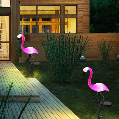 Lámpara Solar Flamenco para Jardín - Luz LED Impermeable - Image 9