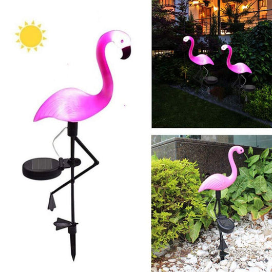 Lámpara Solar Flamenco para Jardín - Luz LED Impermeable - Image 5