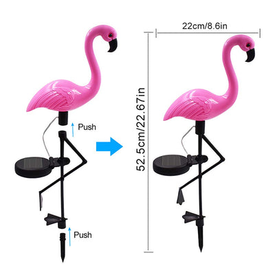 Lámpara Solar Flamenco para Jardín - Luz LED Impermeable - Image 14