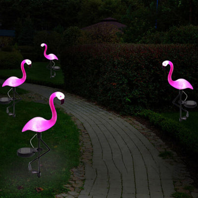 Lámpara Solar Flamenco para Jardín - Luz LED Impermeable - Image 13