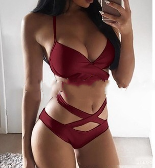 Bikini Negro y Blanco Abierto para Mujer - Traje de Baño Moderno - Image 6