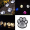 Luces Solares Decorativas con Huella de Pata - Lámparas LED para Jardín