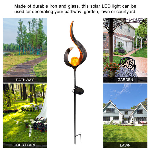 Luz Solar Decorativa con Efecto Llama para Jardín - Impermeable - Image 26