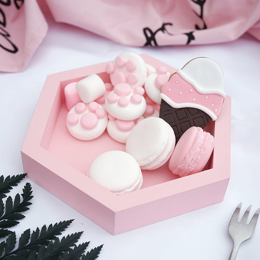 Bandeja Hexagonal Macaron para Entrada - Organizador de Llaves y Accesorios - Image 14