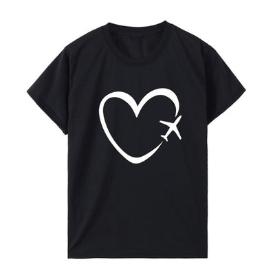 Blusa Estampada Corazones Love Talla Grande Manga Corta - Image 10