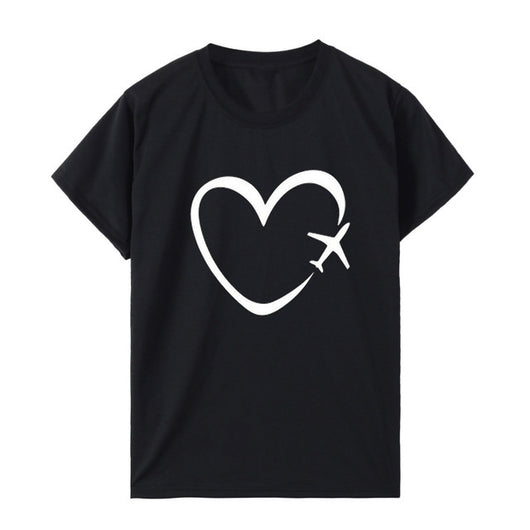 Blusa Estampada Corazones Love Talla Grande Manga Corta - Image 10