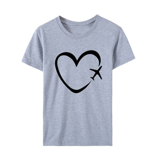 Blusa Estampada Corazones Love Talla Grande Manga Corta - Image 12