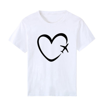 Blusa Estampada Corazones Love Talla Grande Manga Corta - Image 14