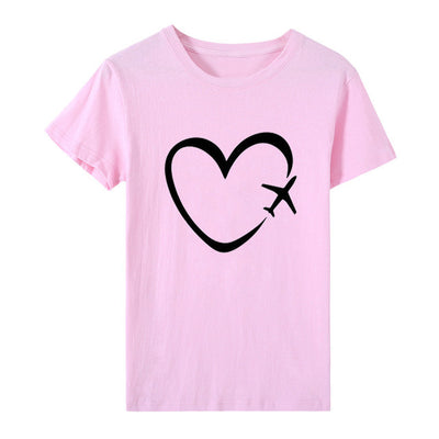Blusa Estampada Corazones Love Talla Grande Manga Corta - Image 15