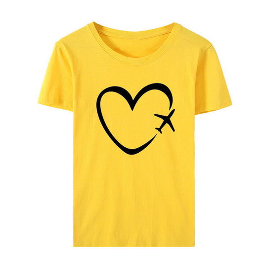 Blusa Estampada Corazones Love Talla Grande Manga Corta - Image 5