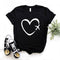 Blusa Estampada Corazones Love Talla Grande Manga Corta
