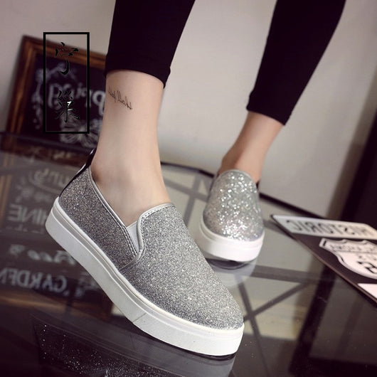 Zapatos de Lona con Brillo y Lentejuelas - Estilo Fácil de Poner - Image 4