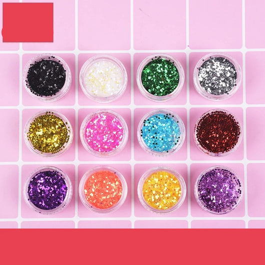 Set de Purpurina DIY 12 Colores Brillantes