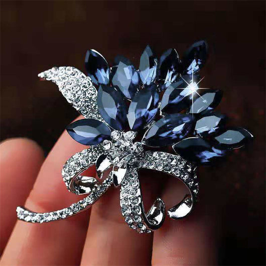 Broche Cristal Temperamento Multiusos - Joya Aleación para Dama - Image 15