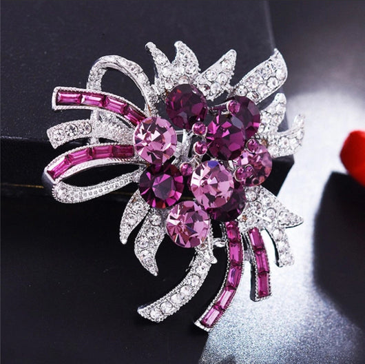 Broche Cristal Temperamento Multiusos - Joya Aleación para Dama - Image 2