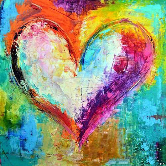 Pintura de Diamantes DIY Corazón 3D - Bordado Completo Cuadrado y Redondo