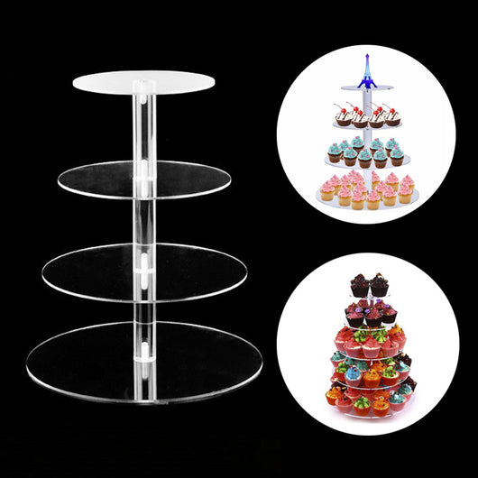 Soporte Escalonado para Cupcakes y Pasteles de Acrílico Cristalino - Expositor de 3, 4 o 5 Niveles - Image 8