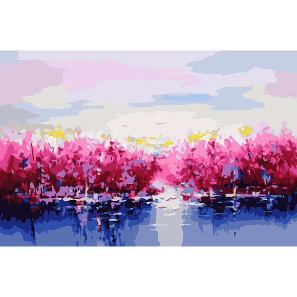 Pintura al Óleo Digital DIY - Paisaje Marco Ausente 40x50cm