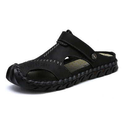 Sandalias Casuales Hombre Talla Grande - Cuero Transpirable Dos Capas - Image 9