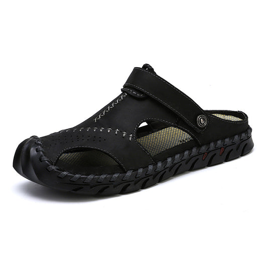 Sandalias Casuales Hombre Talla Grande - Cuero Transpirable Dos Capas - Image 9
