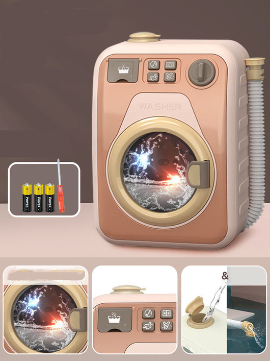 Set de Juguete de Limpieza con Electrodomésticos Miniatura - Lavadora y Accesorios para Casa de Muñecas - Image 8