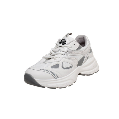 Zapatillas Deportivas Plataforma con Cordones Blancos - Estilo Casual Trendy