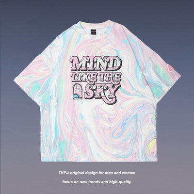 Camiseta Tie-Dye Suelta y Cómoda para Hombre y Mujer - Estilo Urbano Casual - Image 7