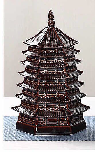 Caja de Regalo Té Pu'er y Té Verde Negro en Frasco de Almacenamiento Pagoda - Image 12