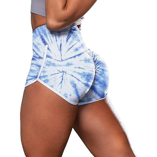 Shorts Deportivos Camuflaje Tie-Dye con Levantacaderas para Mujer - Image 3