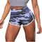 Shorts Deportivos Camuflaje Tie-Dye con Levantacaderas para Mujer