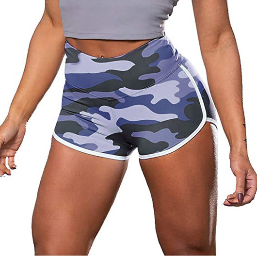 Shorts Deportivos Camuflaje Tie-Dye con Levantacaderas para Mujer - Image 5