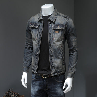 Chaqueta Denim Clásica Talla Grande para Hombre - Image 3