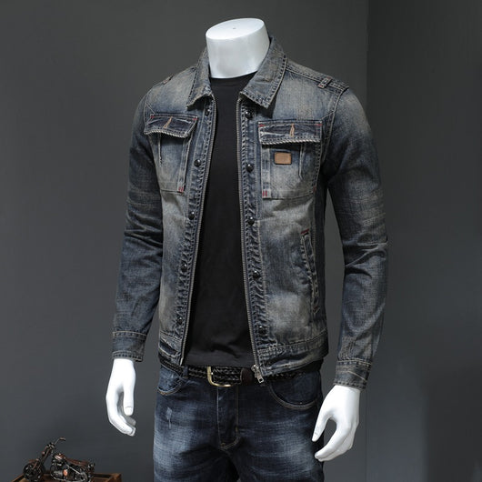 Chaqueta Denim Clásica Talla Grande para Hombre - Image 3
