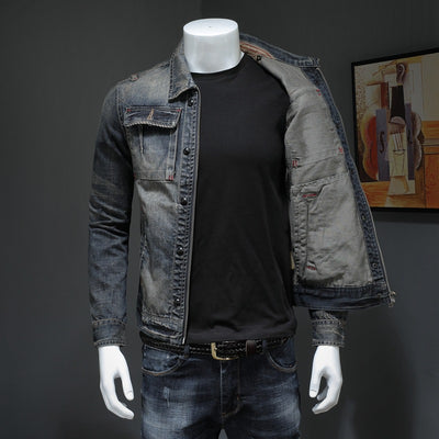 Chaqueta Denim Clásica Talla Grande para Hombre - Image 4