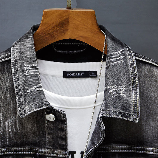 Chaqueta Denim Casual para Hombre - Estilo Profesional y Versátil - Image 9